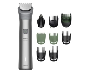 Aparat de tuns barba & parul de pe cap si corp 10in1 PHILIPS All-in-One MG5931/15, autonomie 120 min, 11 setari de lungime: 0,5-16 mm, 2 capate trimmer specializate (detalii, nas), piepteni pt fata, cap, corp, 100% rezistent la apa, husa - Img 2