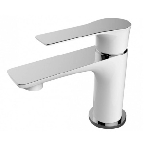 Baterie lavoar alb-crom Laveo 14cm - Img 1