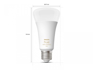 Bec LED inteligent Philips Hue A67, Bluetooth, E27, 13W (100W), 1600 lm ,lumina alba (2200-6500K) - Img 3