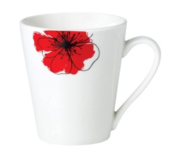 CANA PORTELAN 310 ML, RED FLOWERS,VANORA HOME - Img 2