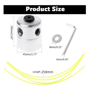 Cap motocoasa din aluminiu cu tambur si accesorii – compatibil universal, rezistent si eficient - Img 6