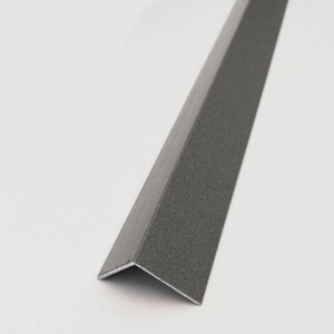 Cornier aluminiu cu dublu adeziv 20x20mm 1m gri inchis
