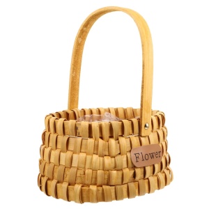 Cos bambus impletit 16 cm nature – decoratiuni florale si aranjamente naturale - Img 1