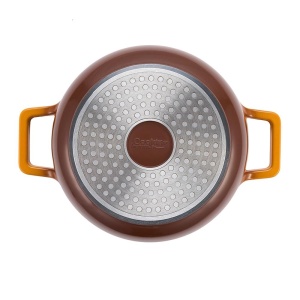 Cratita aluminiu turnat, 2.4L, 20x10 cm, cu capac, Cooking by Heinner - compatibila inductie, interior ceramic antiaderent - Img 6