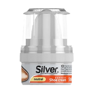 Crema solida, intretinere incaltaminte, Incolor, 50 ml, Silver