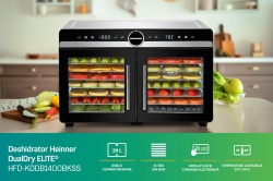 DESHIDRATOR FRUCTE SI LEGUME HEINNER DUALDRY ELITE HFD-KDDB1400BKSS - Img 7