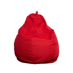 Fotoliu tip puf marimea XL, husa impermeabila, rosu
