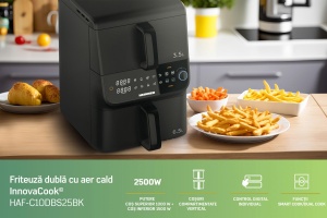 FRITEUZA DUBLA ETAJATA HEINNER InnovaCook HAF-C10DBS25BK - Img 8