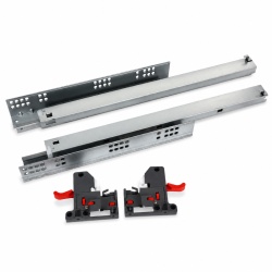 Glisiera sub sertar WAW 400 mm, extractie totala cu amortizare