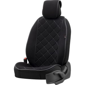 Husa scaun auto, universala, textil, Negru - Img 1