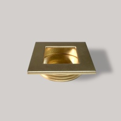 Maner ingropat Vera, pentru mobilier, 40 x 40 mm, auriu mat