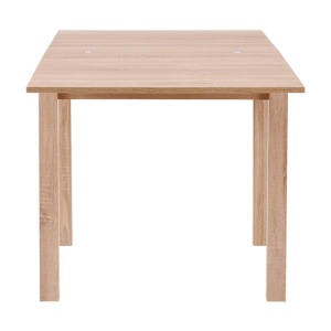 Masa living extensibila HM Gracjan, PAL Laminat, cant ABS, 80-160x80x76 cm, 6 persoane, stejar sonoma - Img 2