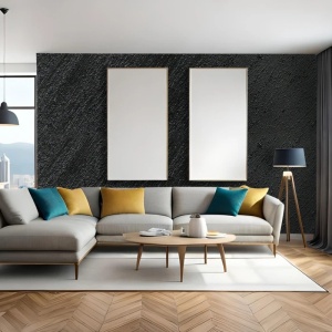 Pachet 1+1, vopsea decorativa, Magic Black, interior, 1.8 litri, Magic Efect - Img 2
