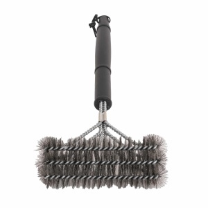 Perie de sarma, 3 capete, curatare gratar, 42 x 16 x 5 cm, ZTS-9086, Zilan - Img 2