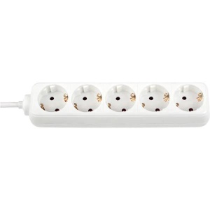 Prelungitor Bachmann SELLY 5xCEE7/3 PC, fara intrerupator, lungime cablu 3m, H05VV-F 3G1, alb - Img 1