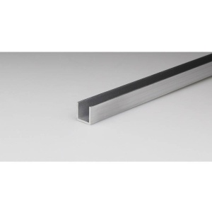 Profil U aluminiu 15x10mm 1m aluminiu lucios