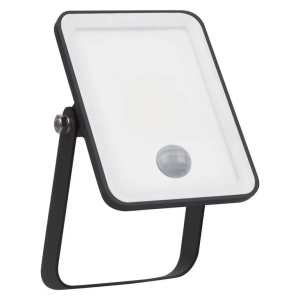 Proiector LED cu senzor de miscare si lumina Ledvance FLOODLIGHTESSENTIAL, 10W, 220-240V, 900 lm, lumina neutra (4000K), IP65 ,13.2x3.3x8.3cm, aluminiu, Negru - Img 1