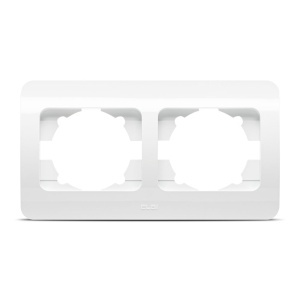 Rama decorativa, 2 module, gama Jazz, Alb, Elbi