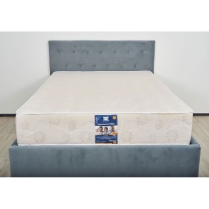 Saltea cu arcuri, Superortopedica Flexo 180x200x30 cm, fermitate tare, plasa de arcuri tip Bonell, husa matlasata Jaquard, reversibila, Minet - Img 3