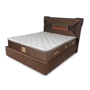 Saltea ortopedica, Lux Memory Piemond cu topper, 160x200x32cm, fermitate tare, cu plasa arcuri, memory foam 2,5 cm, husa matlasata, sistem de aerisire perimetral, greutate maxima sustinuta 120 kg utilizator, Saltex