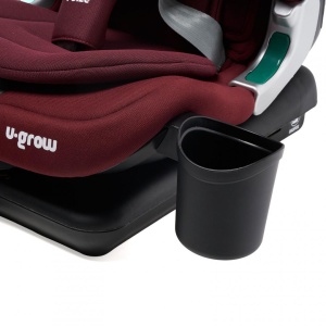 Scaun auto I-size U-Grow Goldfix Plus, isofix, 76-150 cm (9-36 kg), boxa bluetooth, rosu - Img 7