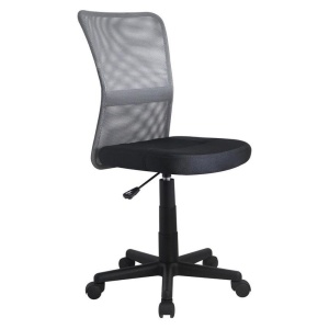 Scaun birou copii HM Dingo, Ergonomic, Cadru Polipropilena, Mesh, Inaltime ajustabila, 80 kg, 98x41x56 cm, Gri
