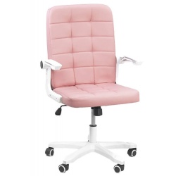 Scaun birou OFF 332, cotiere rabatabile, piele ecologica, roti gumate, mecanism balans, ergonomic, 100 kg