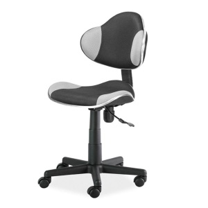Scaun birou pentru copii cu mesh SL QG2, ergonomic, inaltime reglabila, cadru polipropilena, 60 kg, gri negru - Img 2