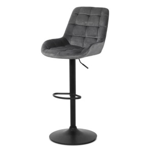 Scaun de bar ABS 145, ergonomic, catifea, suport picioare, inaltime reglabila, 100 kg