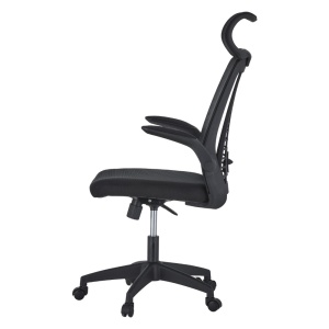 Scaun de birou ergonomic AB518, mesh, suport lombar, inaltime ajustabila, 90 kg, negru - Img 3