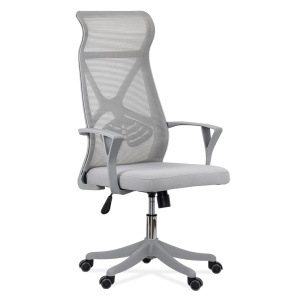 Scaun de birou ergonomic OFF 431, mesh, suport lombar, mecanism de inclinare, roti gumate, cadru polipropilena, 100 kg - Img 3
