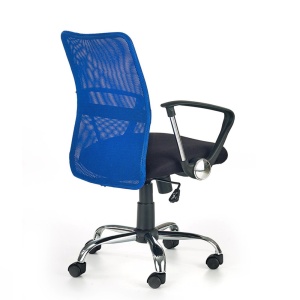 Scaun de birou HM Tony, Mesh, Ergonomic, Inaltime ajustabila, Suport lombar, 102 Kg, Albastru - Img 3