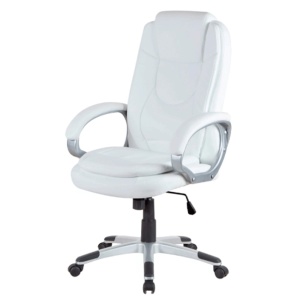 Scaun directorial GN27, piele ecologica, polipropilena, mecanism balans, 95 kg, maro - Img 2
