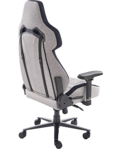 Scaun directorial pentru gaming HM Alister, stofa, robust, cadru metalic, cotiere reglabile, multiblock,100 kg, gri - Img 3