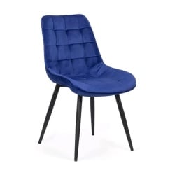 Scaun living BUC 206, catifea, picioare metalice, robust, ergonomic, 110 kg