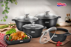 SEMIOALA ALUMINIU TURNAT 28x12.5CM, 7.6 L, CLASSIC, VANORA HOME - Img 4