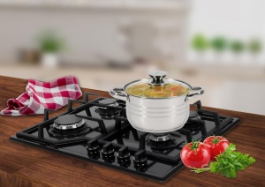 SEMIOALA INOX+CAPAC, 18X10.5 CM, 2.5 L, MYRA, COOKING BY HEINNER  - Img 4