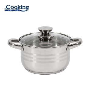 SEMIOALA INOX + CAPAC 20x12.5 CM, 3.6 L, COOKING BY HEINNER