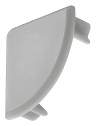 Set 2 capete profil unghiular banda led, 28 x 20 mm, finisaj aluminiu, Hafele