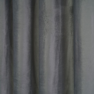 Set 2 draperii catifea 140x270 cm - Gri - Img 3