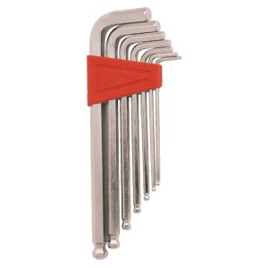 Set 7 piese, chei tip imbus, 2.5 - 10 mm, cap hexagonal rotunjit, Evotools