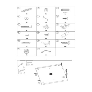 Set cuier si pantofar cu oglinda SL P001, Pal Melaminat, 6 agatatori, banca, spatiu depozitare, alb - Img 3
