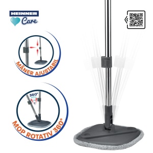 SET CURATENIE MOP ROTATIV 360 MEGA CLEAN, HEINNER CARE - Img 7