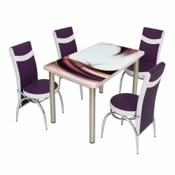 Set masa cu 4 scaune - design eleganta si functionalitate - Img 2