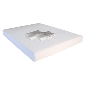 Set Saltea cu spuma, Mercur Comfort Flex Plus 160x200x20cm, fermitate mediu spre tare, hipoalergenica, husa detasabila, Saltsib plus 2 perne ortopedice memory SB 52x32 cm, husa lavabila la 40 C