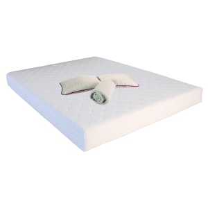 Set Saltea cu spuma, Mercur Comfort Flex Plus 180x200x20cm, fermitate mediu spre tare, hipoalergenica, husa detasabila, Saltsib plus 2 perne matlasate 50x70cm, umplutura fibre de poliester, lavabile la 60 C si husa microfibra, antialergica