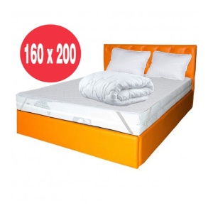Set saltea Neptun Memory Pocket Comfort 160x200 plus 2 perne plus Husa hipoalergenica plus Pilota microfibra iarna 180x200 - Img 3