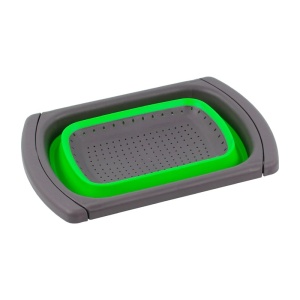 Sita de tip scurgator rectangular cu manere reglabile pentru paste sau legume - Img 2