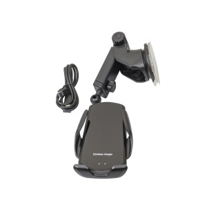 Suport auto pentru telefon, incarcare wireless, 10W, Negru, ZTS-8255, Zilan - Img 4