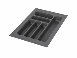 Suport tacamuri 400 mm, din plastic, gri antracit, Starax